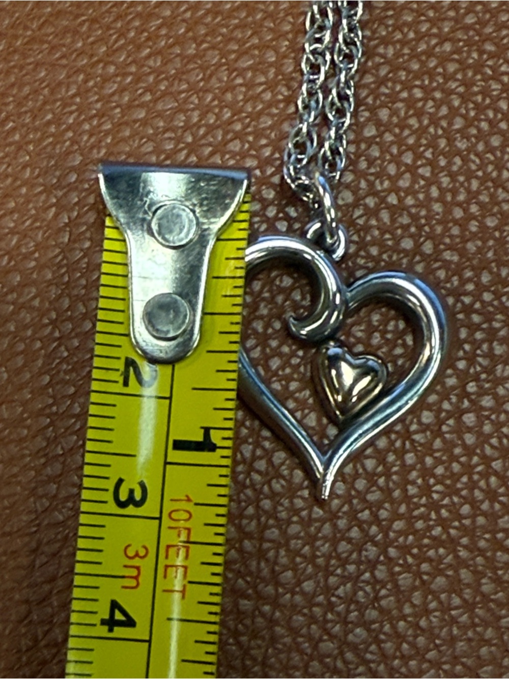 James Avery Joy of My Heart Silver and 14k Gold Necklace and Earring Set - Picture 9 of 9